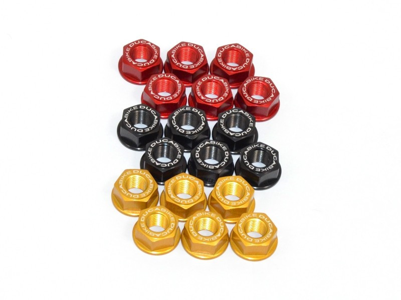 DBK Special Parts (Ducabike) Ergal Billet Flange /Sprocket Nuts for Ducati's (set of 6) M10x1.0 DBK Special Parts (Ducabike) Ergal Billet Flange /Sprocket Nuts for Ducati's (set of 6) M10x1.0
