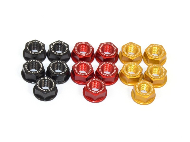 DBK Special Parts (Ducabike) Flange or Sprocket Nuts for Ducati Streetfighter 848, Hypermotard 821/939/950, 959 /899 Panigale, Multistrada 950, and Monster 821/797 (set of 5) DBK Special Parts (Ducabike) Flange or Sprocket Nuts for Ducati Streetfighter 848, Hypermotard 821/939/950, 959 /899 Panigale, Multistrada 950, and Monster 821/797 (set of 5)
