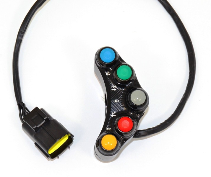 DBK Special Parts (Ducabike) 7 Button Handlebar Street Switch for Desmosedici and the 1198/1098/848/evo (large black plug) DBK Special Parts (Ducabike) 7 Button Handlebar Street Switch for Desmosedici and the 1198/1098/848/evo (large black plug)
