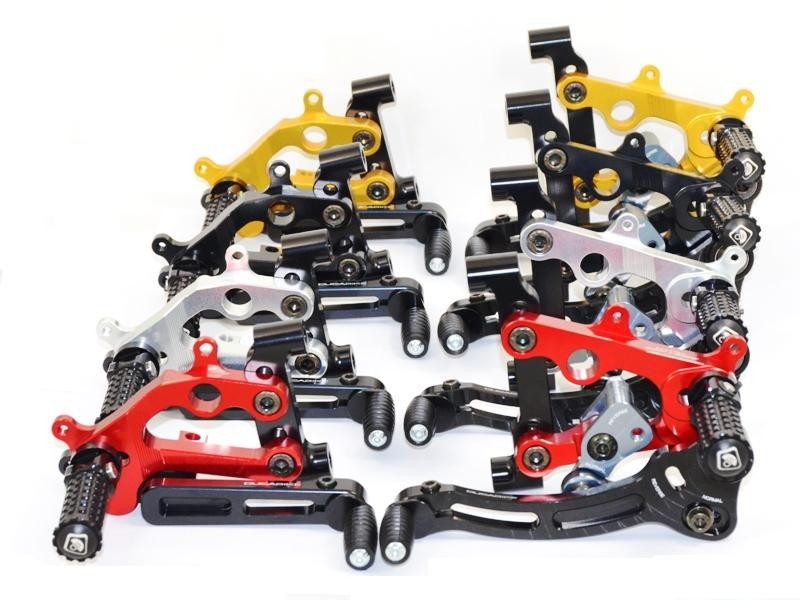 Ducabike Type 3 TEAM ASPAR Adjustable Rearsets for the Ducati Panigale