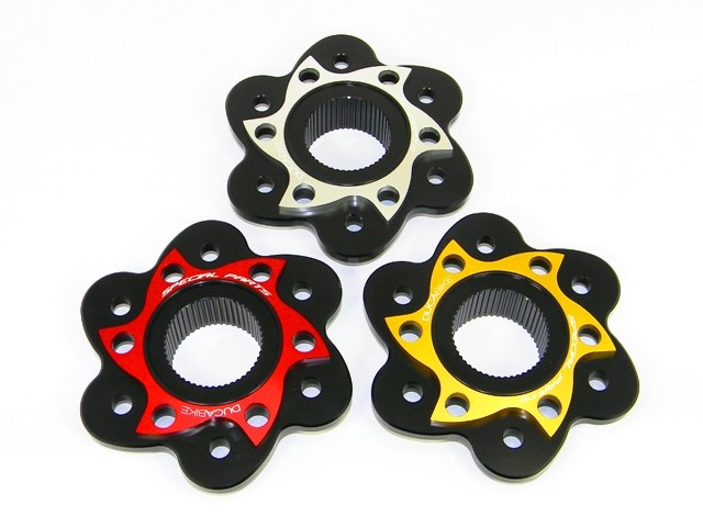 DBK Special Parts (Ducabike) Dual Color 6 Hole Rear Sprocket Hub Flange Carrier for Most Large hub Ducati DBK Special Parts (Ducabike) Dual Color 6 Hole Rear Sprocket Hub Flange Carrier for Most Large hub Ducati
