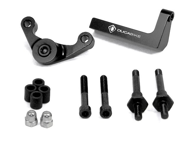 DBK Special Parts (Ducabike) Steering Damper Mount for the Ducati Hypermotard / Hyperstrada 821 / 939 / SP DBK Special Parts (Ducabike) Steering Damper Mount for the Ducati Hypermotard / Hyperstrada 821 / 939 / SP