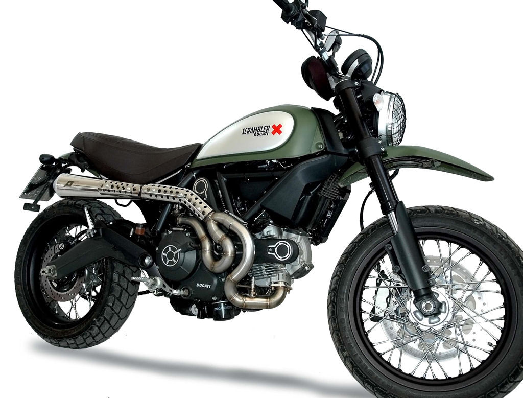 Ducati scrambler high exhaust cheap