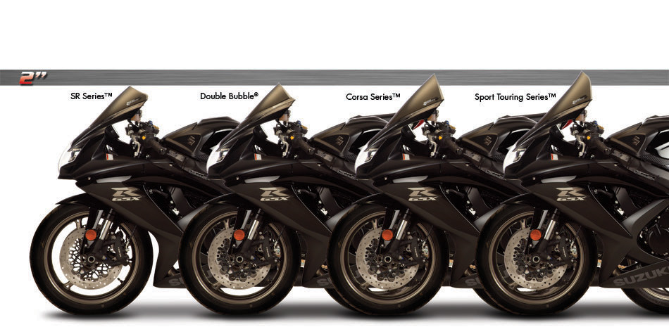Zero Gravity Racing Windshields for the Suzuki GSXR 600 and GSXR 750 (2008-2010) Zero Gravity Racing Windshields for the Suzuki GSXR 600 and GSXR 750 (2008-2010)