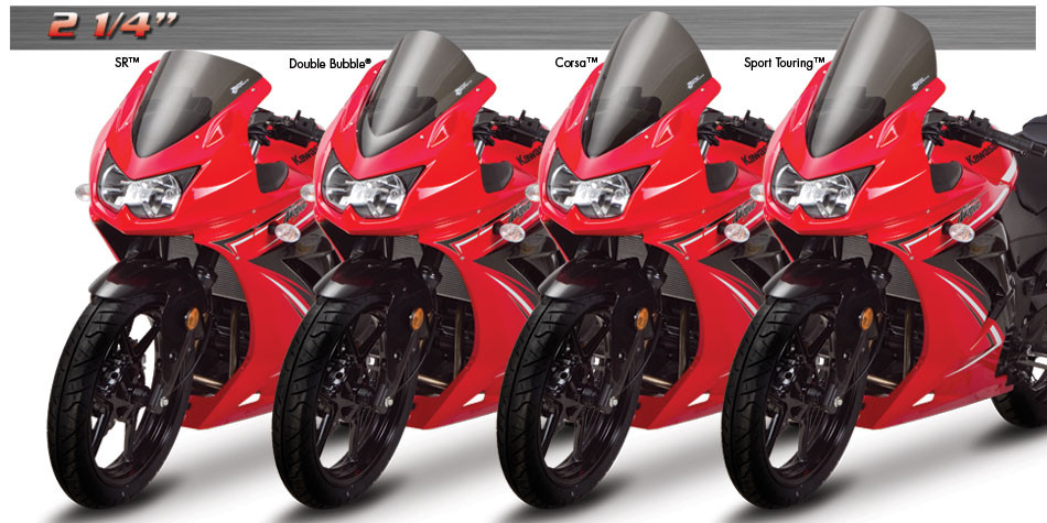 Zero Gravity Racing Windshields for the Kawasaki Ninja 250R (2008