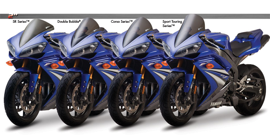 ZERO GRAVITY ブラックウインドシールド　YZF-R1　2004 Zero Gravity Racing Windshields for the Yamaha YZF R1 (2004