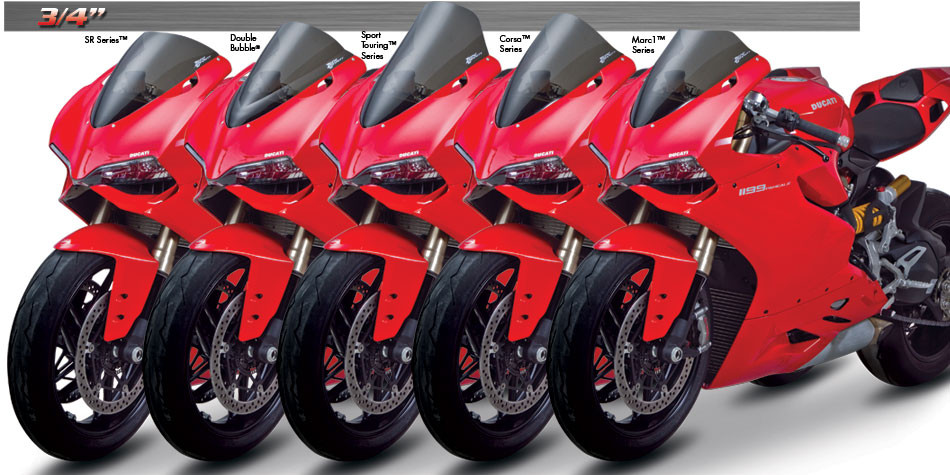 Zero Gravity Racing Windshields for the Ducati Panigale 1199 (2012 