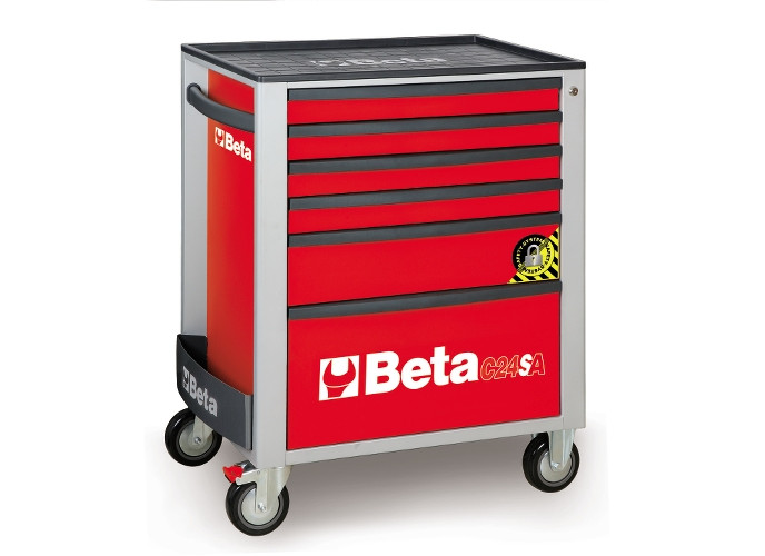 Beta Tools Model C24Sa 6/R-Roller Cab 6 Drawers Anti-Tilt Beta Tools Model C24Sa 6/R-Roller Cab 6 Drawers Anti-Tilt