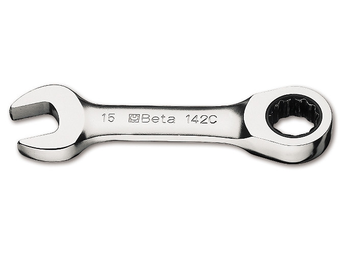 Beta Tools Model 142 C14x14mm-Ratcheting Combination Wrenches Straight Short Beta Tools Model 142 C14x14mm-Ratcheting Combination Wrenches Straight Short