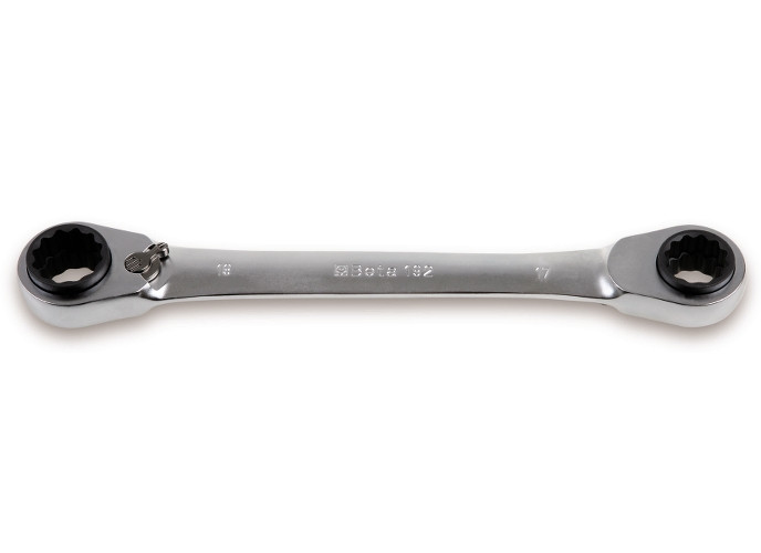Beta Tools Model 192 8-13-Ratcheting Flat Bi-Hexagon Ring Wrenches Beta Tools Model 192 8-13-Ratcheting Flat Bi-Hexagon Ring Wrenches