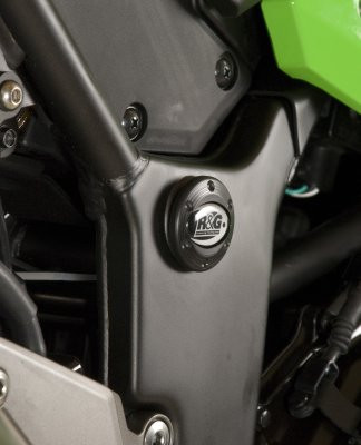 R&G Racing upper frame insert for Kawasaki Ninja 250 '08-'12 and Kawasaki Ninja 300 '13-15 Sold as a singles (2 required per bike) R&G Racing upper frame insert for Kawasaki Ninja 250 '08-'12 and Kawasaki Ninja 300 '13-15 Sold as a singles (2 required per bike)