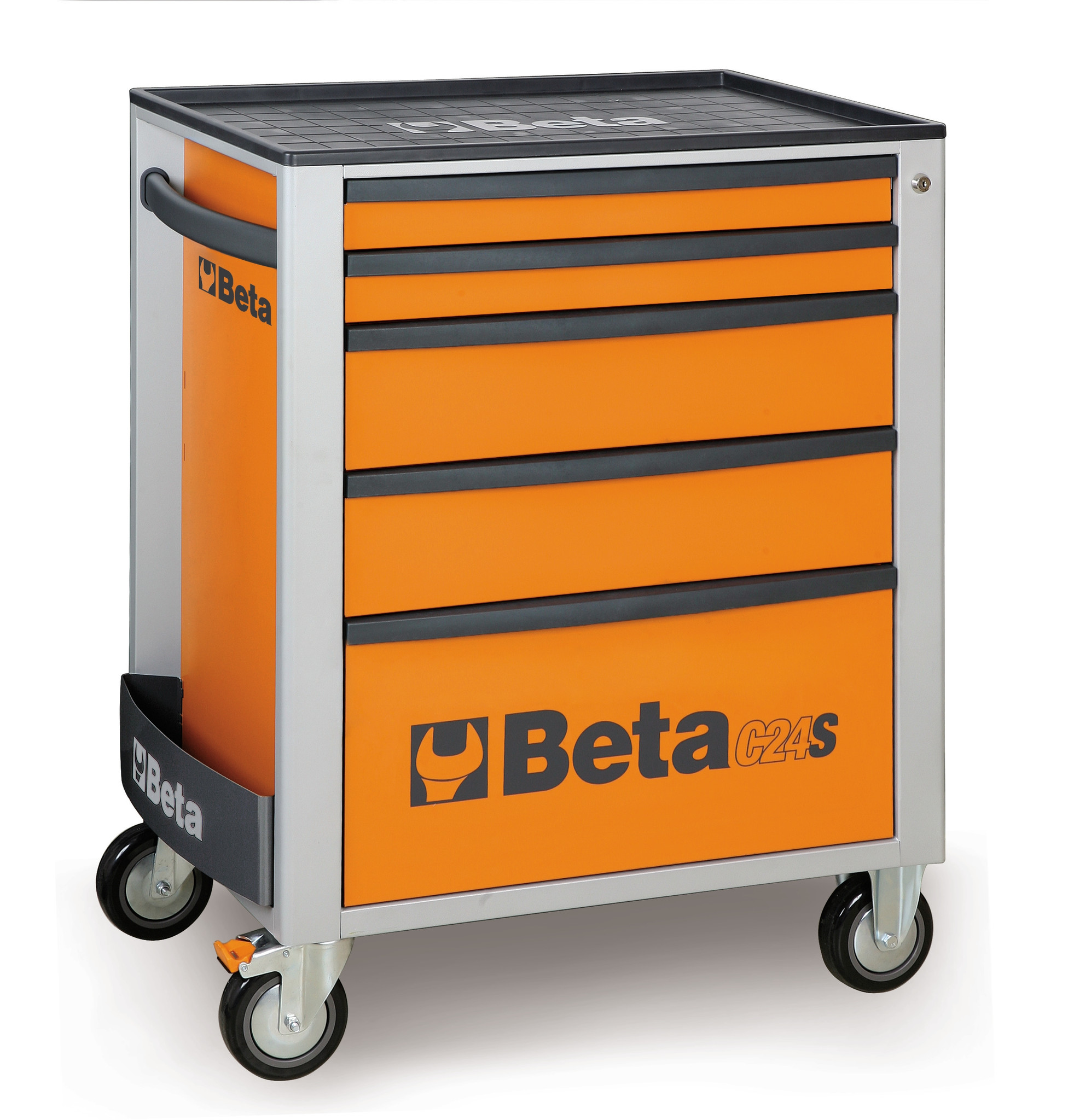 Beta Tools Model C24S 5/O-Mobile Roller Cab 5 Drawers Orange Beta Tools Model C24S 5/O-Mobile Roller Cab 5 Drawers Orange