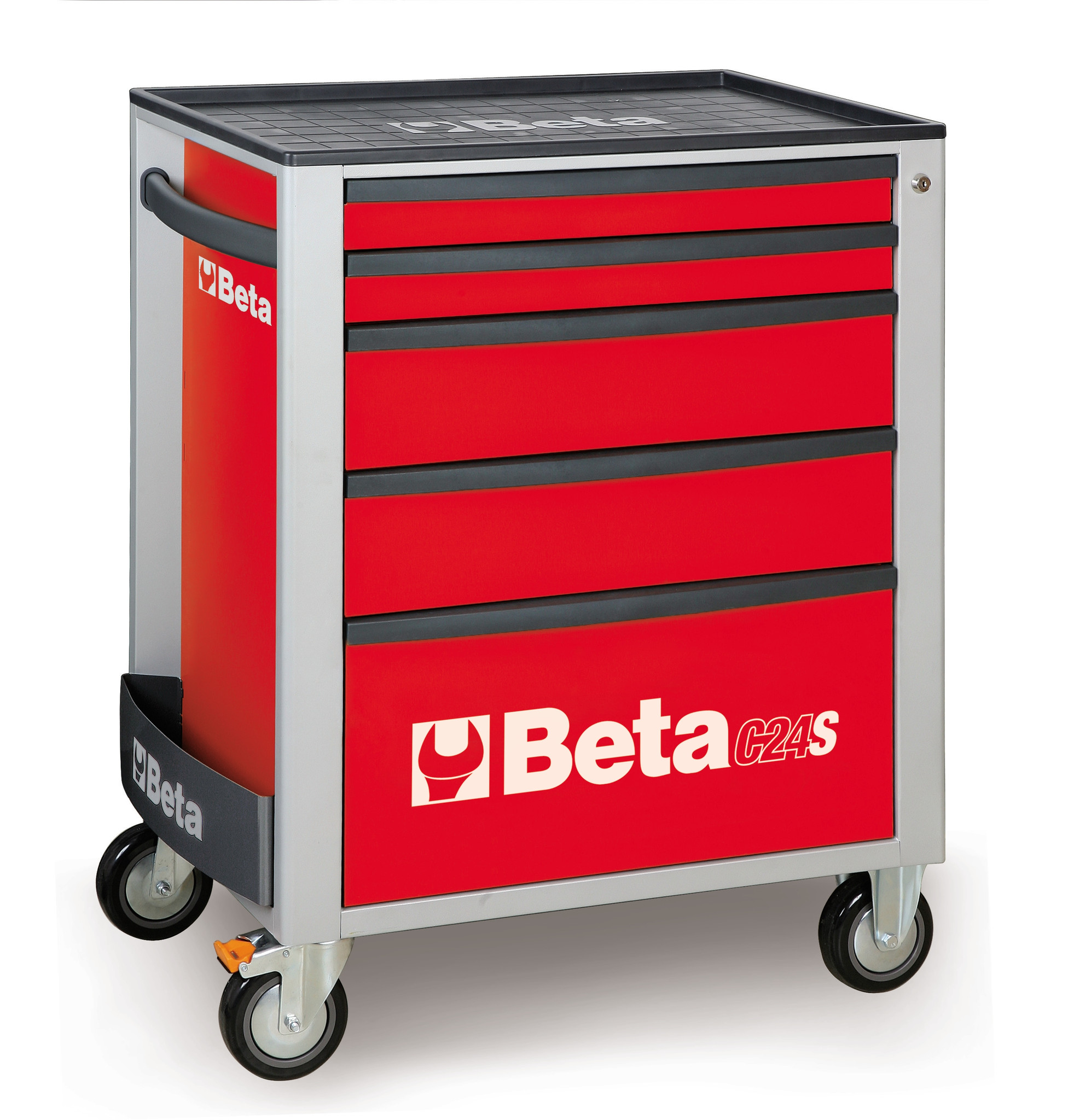 Beta Tools Model C24S 5/R-Mobile Roller Cab 5 Drawers Red Beta Tools Model C24S 5/R-Mobile Roller Cab 5 Drawers Red