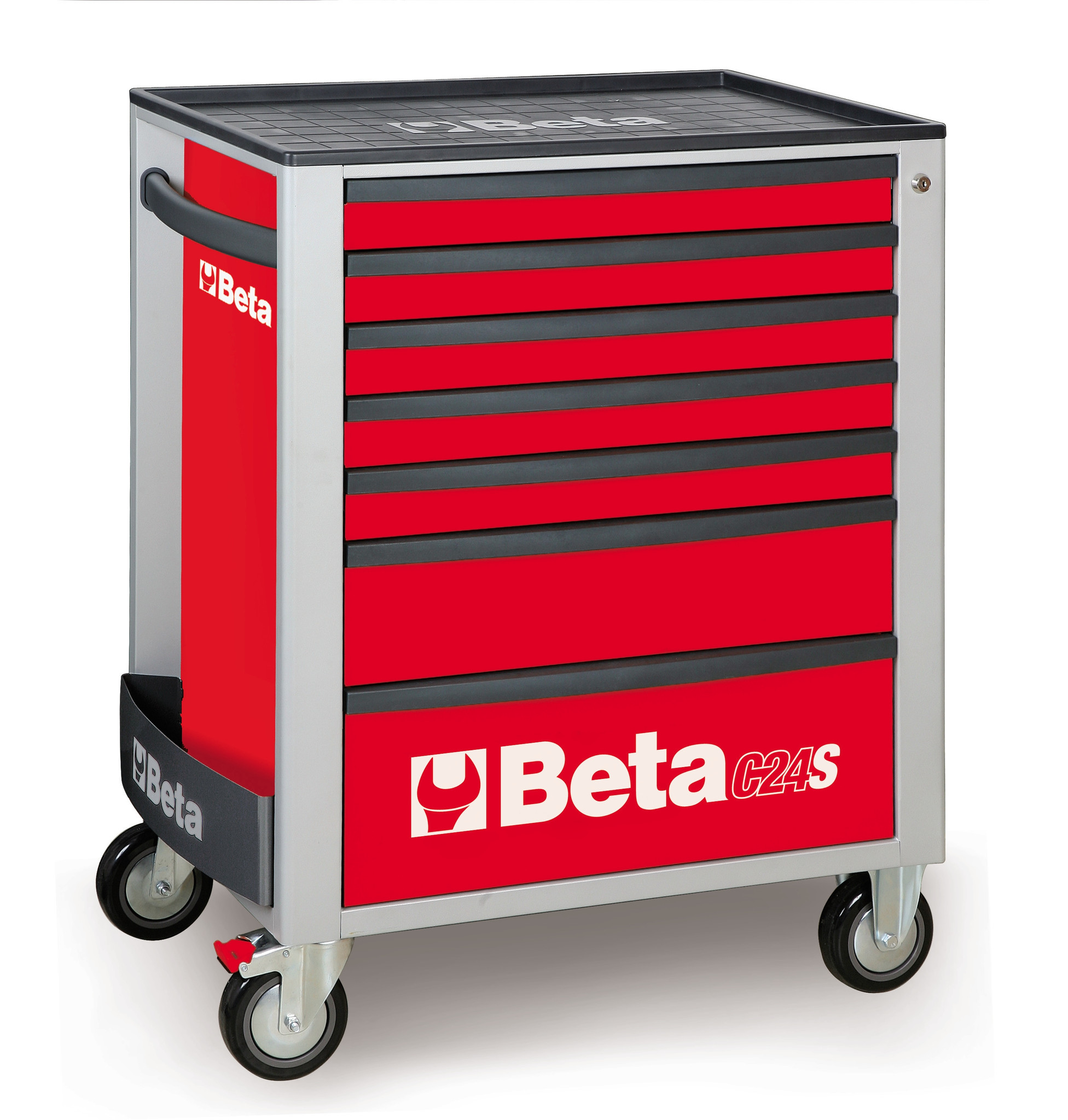 Beta Tools Model C24S 7/R-Mobile Roller Cab 7 Drawers Red Beta Tools Model C24S 7/R-Mobile Roller Cab 7 Drawers Red