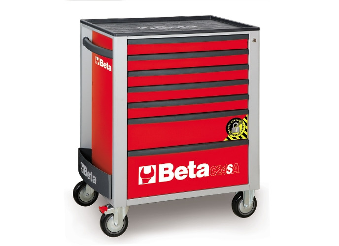 Beta Tools Model C24Sa 7/R-Roller Cab 7 Drawers Anti-Tilt Beta Tools Model C24Sa 7/R-Roller Cab 7 Drawers Anti-Tilt