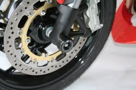 R&G Racing Front Axle Sliders / Protectors for Triumph Speed Triple '97-'04 R&G Racing Front Axle Sliders / Protectors for Triumph Speed Triple '97-'04