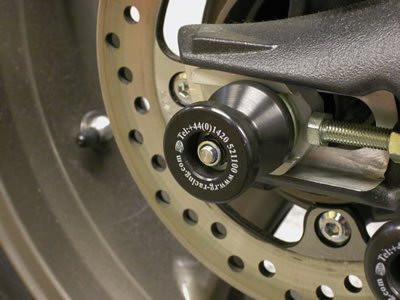 R&G Racing Rear Axle Sliders / Protectors for Triumph Daytona 675 '06-'15 Street Triple / R '07-'13 - Spool Style R&G Racing Rear Axle Sliders / Protectors for Triumph Daytona 675 '06-'15 Street Triple / R '07-'13 - Spool Style