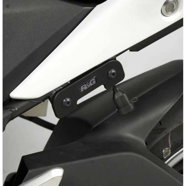 R&G Racing passenger foot rest blanking plates - Left Side for Honda CBR250R '11-'14 R&G Racing passenger foot rest blanking plates - Left Side for Honda CBR250R '11-'14