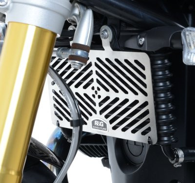 R&G Racing Stainless Steel Oil Cooler Guard BMW RnineT '14-'15 R&G Racing Stainless Steel Oil Cooler Guard BMW RnineT '14-'15