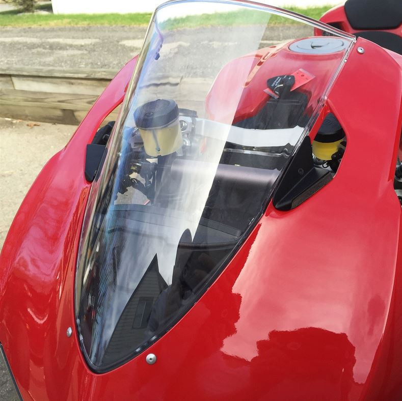 New Rage Cycles (NRC) Mirror Block Off Turn Signals for the Ducati