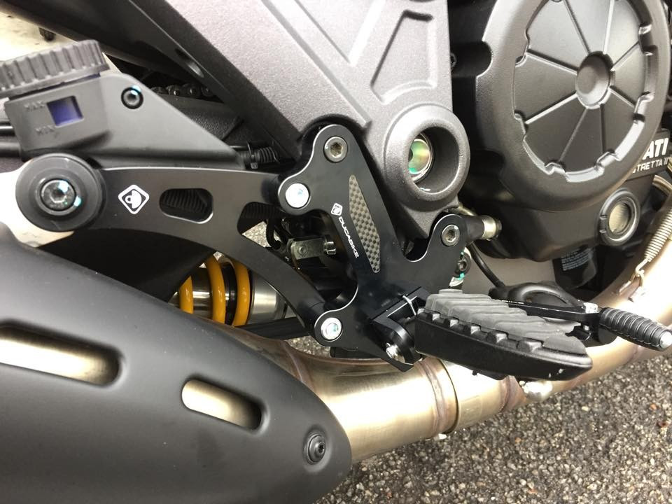 Ducabike Adjustable Rearsets for the Ducati Diavel