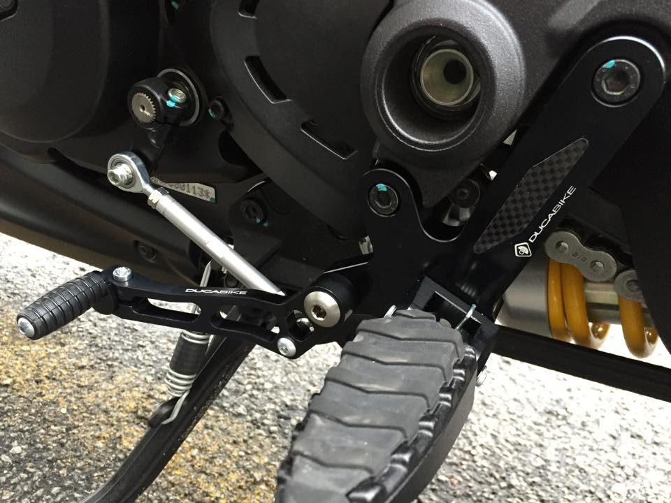 Ducabike Adjustable Rearsets for the Ducati Diavel