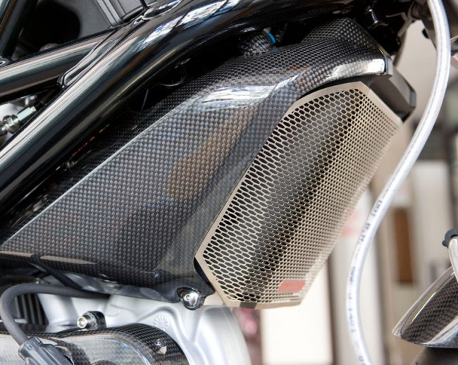 Motocorse Titanium Oil Cooler Protector for Ducati Monster 1100/796/696 Motocorse Titanium Oil Cooler Protector for Ducati Monster 1100/796/696