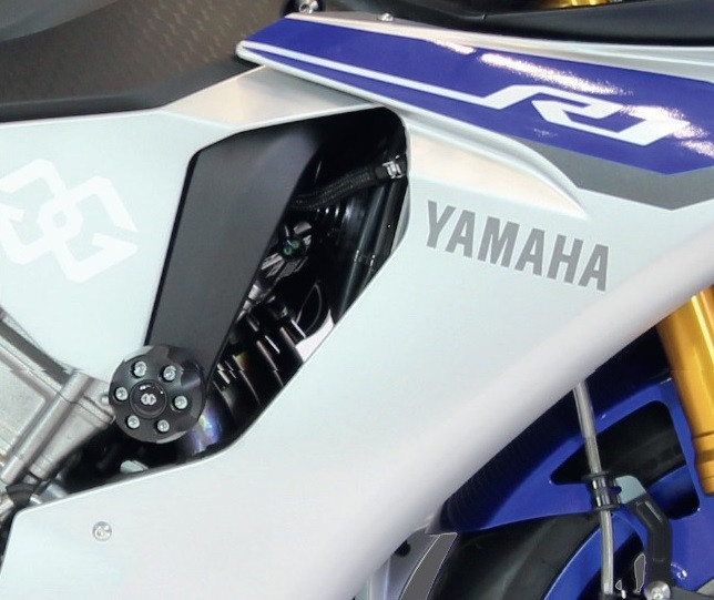 Gilles IP.GT Frame Sliders for the Yamaha YZFR1, YZFR1M, and YZFR1S (2015+)