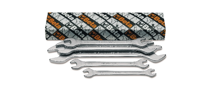 Beta Tools Model 55 As/7-7 Double Open End Wrenches in Box Beta Tools Model 55 As/7-7 Double Open End Wrenches in Box