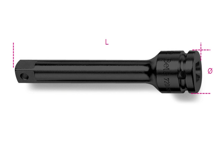 Beta Tools Model 710 21-3/8' Drive Impact Extension Bar Beta Tools Model 710 21-3/8' Drive Impact Extension Bar