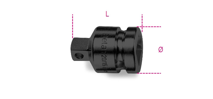 Beta Tools Model 720 15-Impact Adaptor 1/2'-3/8' Drives Beta Tools Model 720 15-Impact Adaptor 1/2'-3/8' Drives