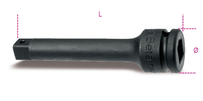 Beta Tools Model 720 21-1/2' Drive Impact Extension Bar Beta Tools Model 720 21-1/2' Drive Impact Extension Bar