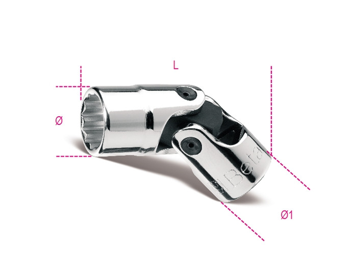 Beta Tools Model 910 B/Sn15mm-Swivel End Bi-Hexagon Sockets Beta Tools Model 910 B/Sn15mm-Swivel End Bi-Hexagon Sockets