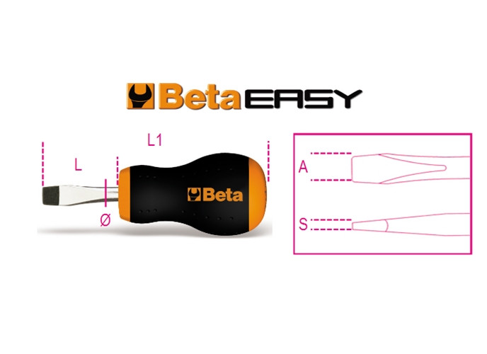Beta Tools Model 1201 N6.5X30mm-Screwdrivers Extra-Short Beta Tools Model 1201 N6.5X30mm-Screwdrivers Extra-Short