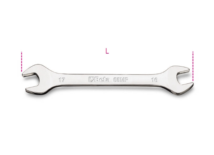 Beta Tools Model 55 18x19mm-Double Open End Wrenches Bright Beta Tools Model 55 18x19mm-Double Open End Wrenches Bright