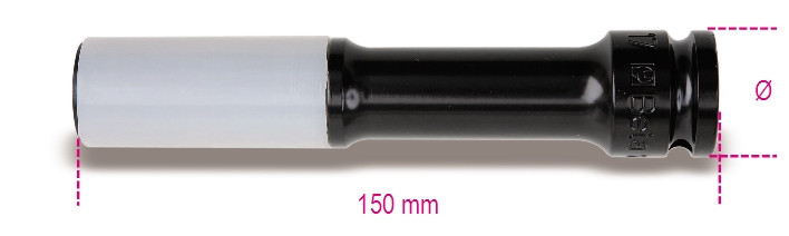 Beta Tools Model 720 Lpl17-Impact Sockets Long Wheel Nuts Beta Tools Model 720 Lpl17-Impact Sockets Long Wheel Nuts