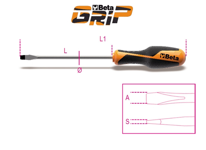 Beta Tools Model 1260 3X100mm-Screwdrivers Slotted Head Beta Tools Model 1260 3X100mm-Screwdrivers Slotted Head