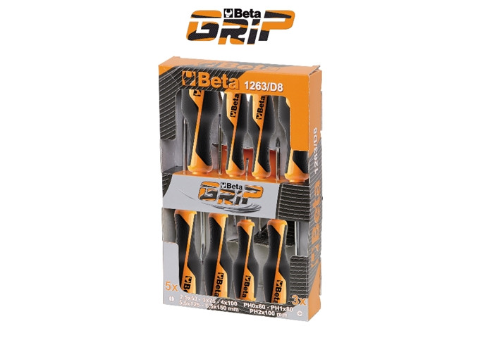 Beta Tools Model 1263 D5-5 Screwdrivers 1260-1262 in Box Beta Tools Model 1263 D5-5 Screwdrivers 1260-1262 in Box
