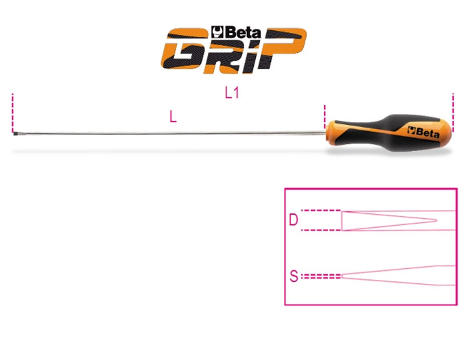 Beta Tools Model 1264 L 6 5X400-Screwdrivers Long Series Beta Tools Model 1264 L 6 5X400-Screwdrivers Long Series