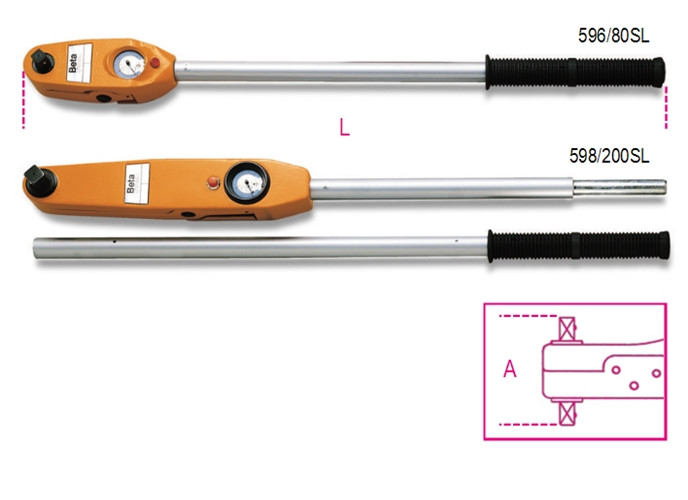 Beta Tools Model 598 200Sl-Direct Reading Torque Wrenches Beta Tools Model 598 200Sl-Direct Reading Torque Wrenches