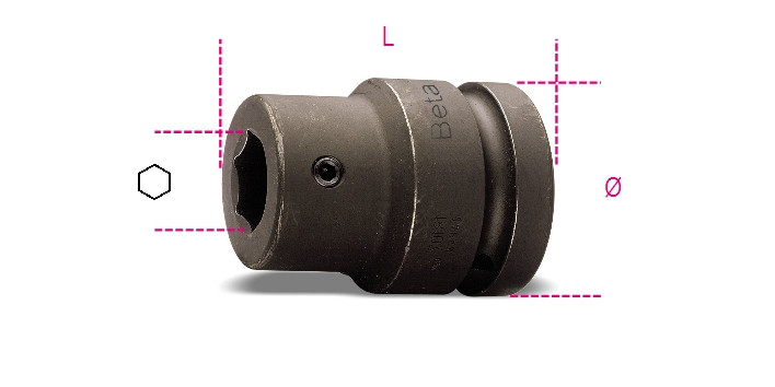 Beta Tools Model 727 Pi/16mm-Impact Bit Holder for 727/Es16 Beta Tools Model 727 Pi/16mm-Impact Bit Holder for 727/Es16