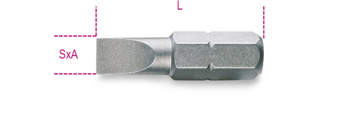 Beta Tools Model 861 Lp1X5 5-Bits for Slotted Head Screws Beta Tools Model 861 Lp1X5 5-Bits for Slotted Head Screws