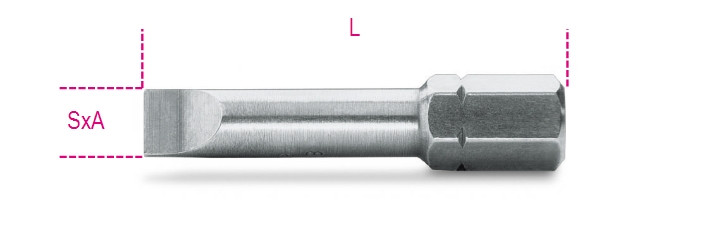 Beta Tools Model 866 Lp1X5 5-Bits for Slotted Head Screws Beta Tools Model 866 Lp1X5 5-Bits for Slotted Head Screws