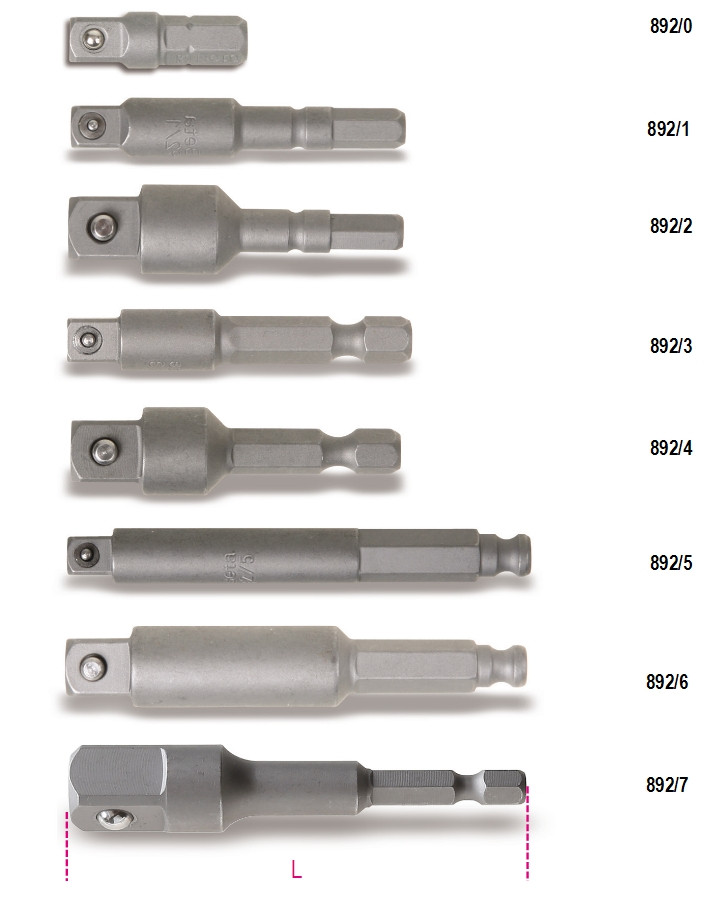 Beta Tools Model 892 0-Adaptors for Drivers Beta Tools Model 892 0-Adaptors for Drivers
