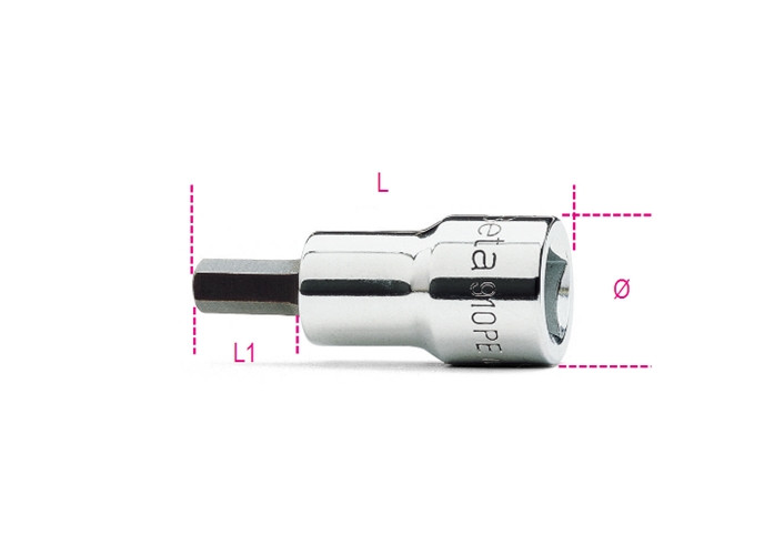 Beta Tools Model 910 Pe7mm-Socket Drivers for Hexagon Screws Beta Tools Model 910 Pe7mm-Socket Drivers for Hexagon Screws