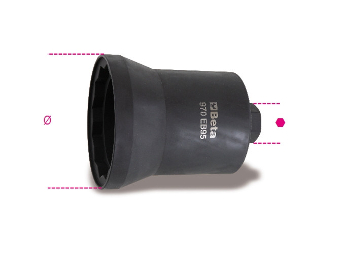 Beta Tools Model 970 Eb110mm-Impact Sockets for Axle Nuts Beta Tools Model 970 Eb110mm-Impact Sockets for Axle Nuts