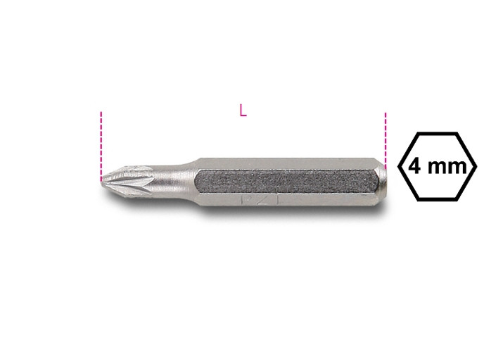 Beta Tools Model 1256 Pz1-Bits for Slotted Head Screws Beta Tools Model 1256 Pz1-Bits for Slotted Head Screws