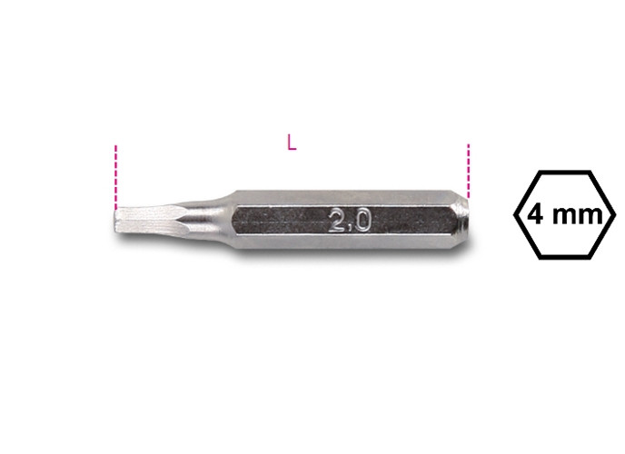 Beta Tools Model 1256 Pe2.0mm-Bits for Hexagon Head Screws Beta Tools Model 1256 Pe2.0mm-Bits for Hexagon Head Screws