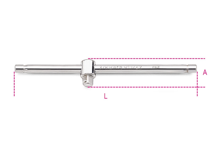 Beta Tools Model 910 42-3/8' Drive Sliding T-Handle Beta Tools Model 910 42-3/8' Drive Sliding T-Handle