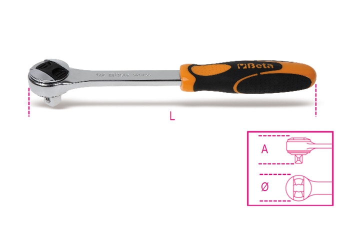 Beta Tools Model 920 55-1/2' Reversible Ratchet 72 Teeth Beta Tools Model 920 55-1/2' Reversible Ratchet 72 Teeth